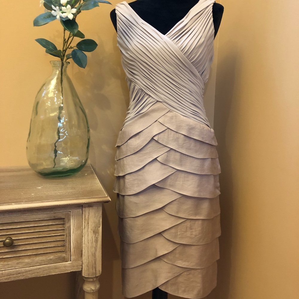 Ruffled pencil dress